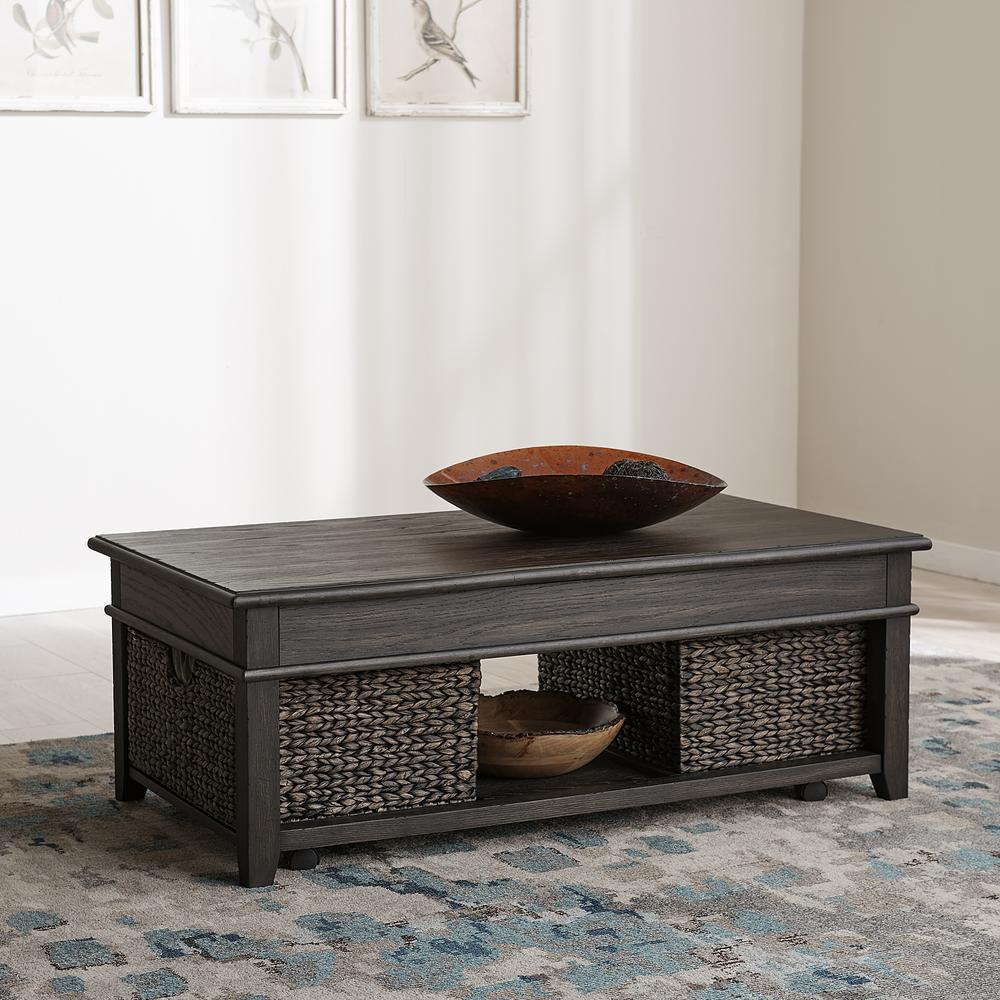 Mill Creek Lift Top Cocktail Table in Peppercorn