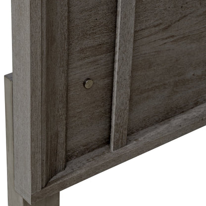 Twin Panel Bed in Rubberwood Solids & Paper Laminate