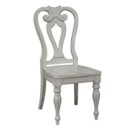 Opt 5 Piece Leg Table Set in Rubberwood Solids w/ White Oak & Birch Veneers