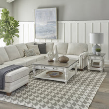 3 Piece Set (1-Cocktail 2-End Tables) - Antique White & Weathered Bark