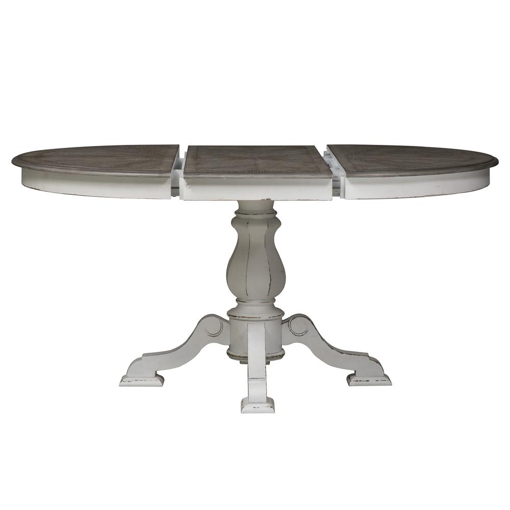 Magnolia Manor Pedestal Table in Antique White