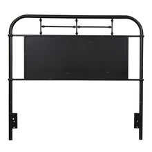 Vintage Series Full Metal Headboard - Black in Distressed Metal
