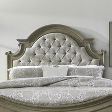 Magnolia Manor Queen Upholstered Panel Headboard - Weathered Bisque
