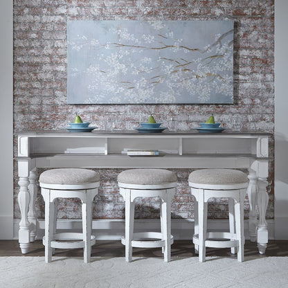 Magnolia Manor 4 Piece Console Set (1-Console 3-Stools)