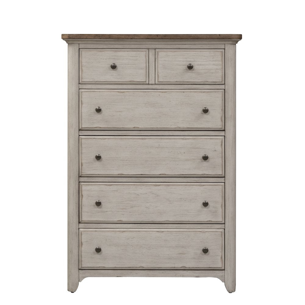 Farmhouse Reimagined Queen Poster Bed, Dresser & Mirror, Chest, Night Stand