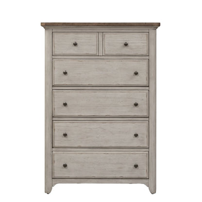 Farmhouse Reimagined Queen Poster Bed, Dresser & Mirror, Chest, Night Stand