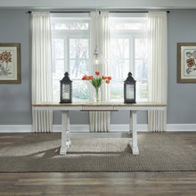 Lindsey Farm Lindsey Farm Trestle Table - Weathered White & Sandstone
