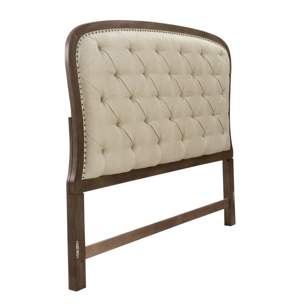 Americana Farmhouse King Tufted Panel Headboard in Dusty Taupe