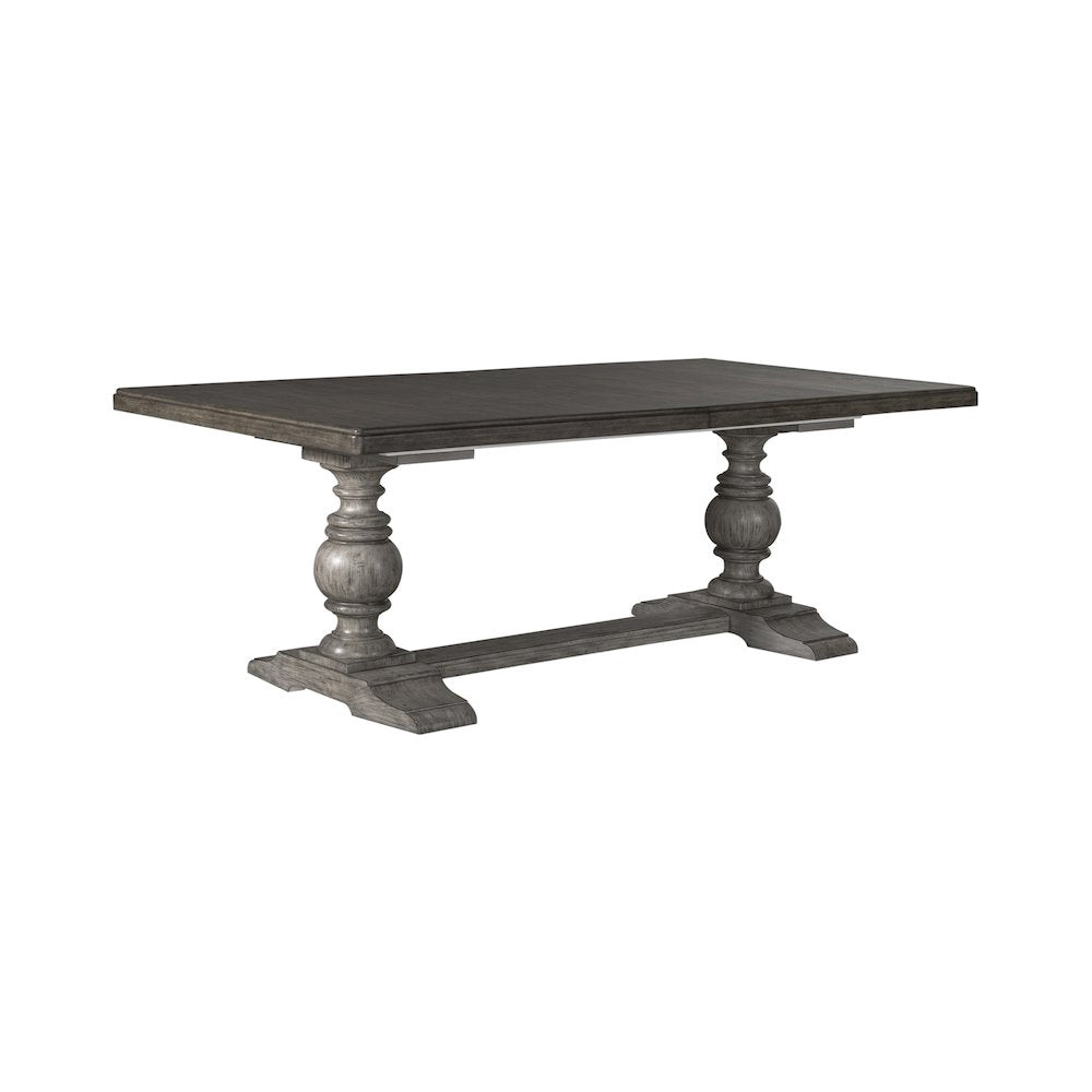 River Place Trestle Table Set in Pine Solids & Veneers
