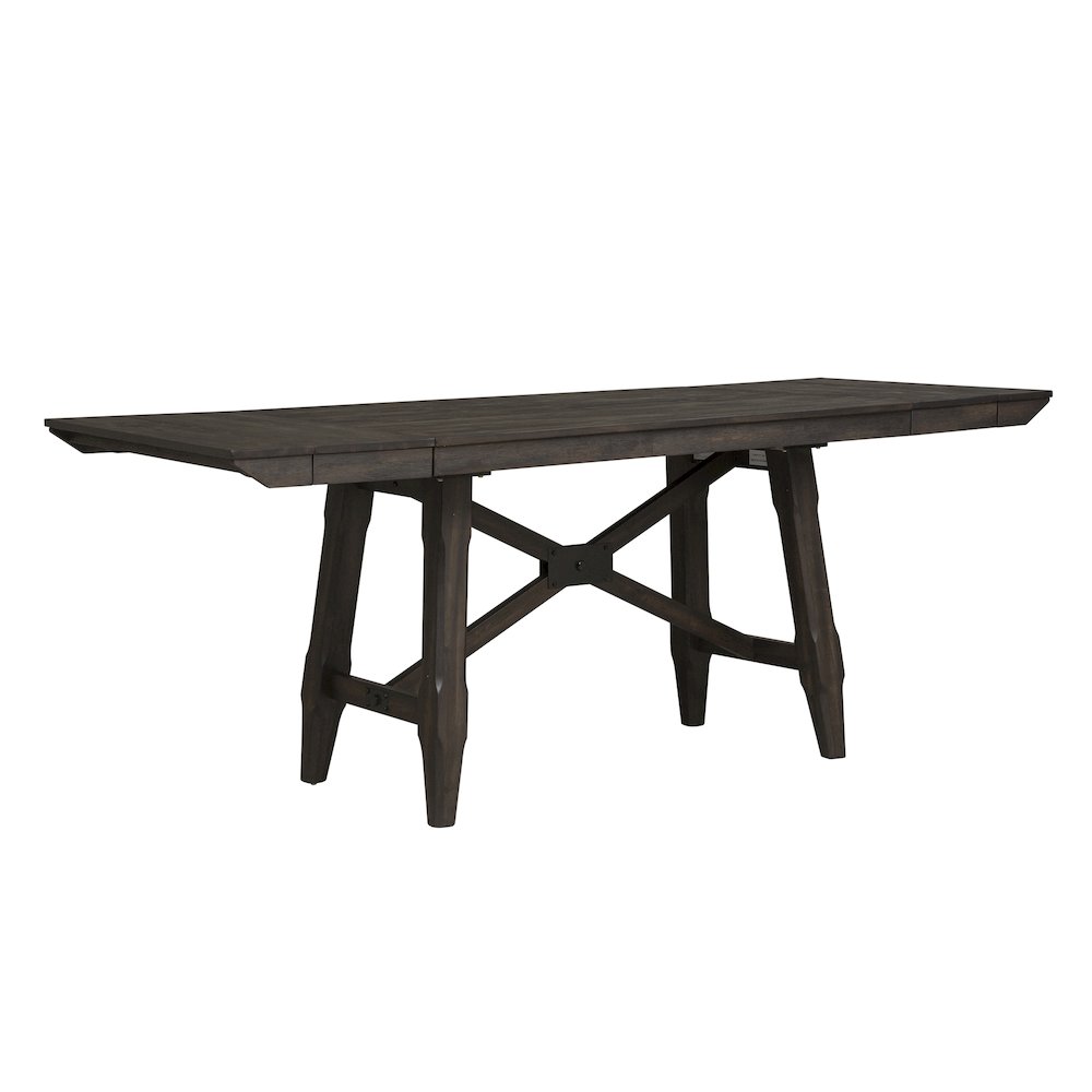 Opt 6 Piece Gathering Table Set in Rubberwood Solids and Acacia Veneers
