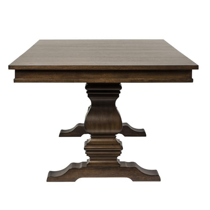Armand Trestle Table in Antique Brownstone