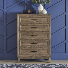 King Storage Bed, Dresser & Mirror, Chest in Rubberwood Solids w/ Paper Laminate
