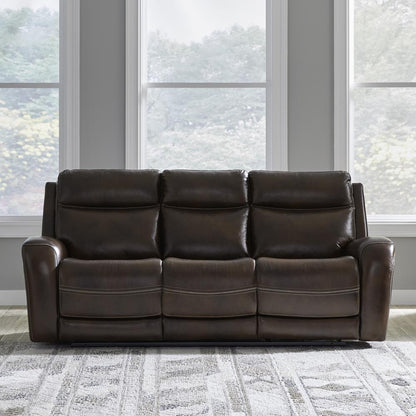 Power Three Seat Dual Reclining Sofa, Power Headrest and Zero Gravity