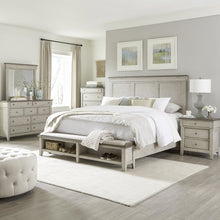 Ivy Hollow Queen Storage Bed, Dresser & Mirror, Chest, Night Stand