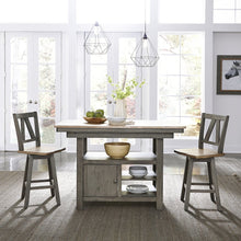 Lindsey Farm Kitchen Island in Rubberwood Solids & Veneers w/ MDF