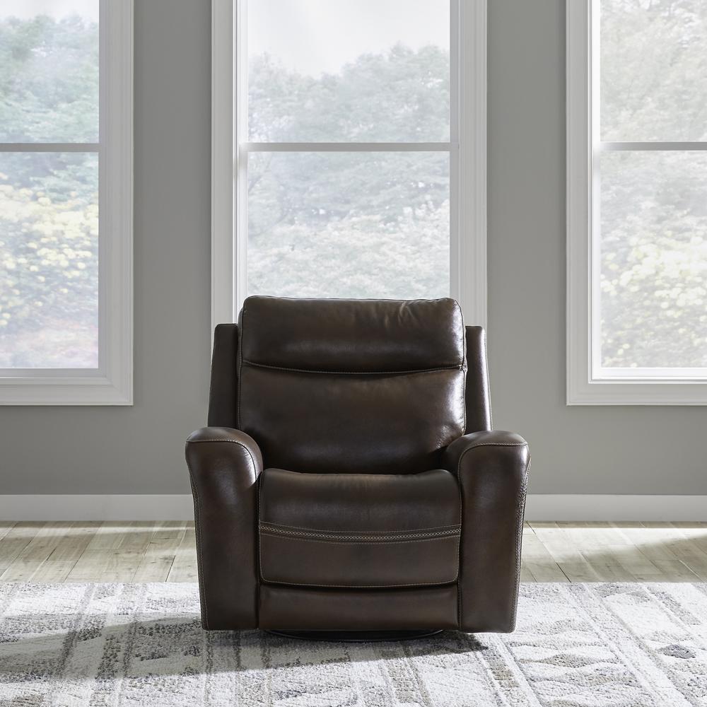 Blair Power Recliner, Power Headrest and Zero Gravity in Cognac Leather