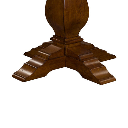 Creations Round Drop Leaf Table in Rubberwood Solids