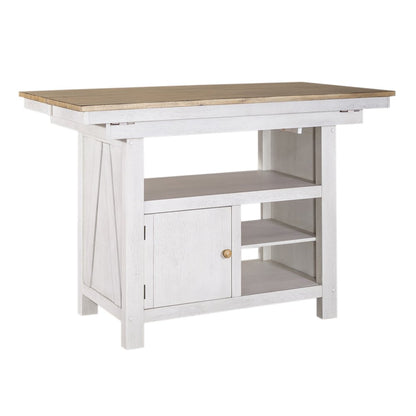 Lindsey Farm Kitchen Island in Rubberwood Solids & Veneers w/ MDF