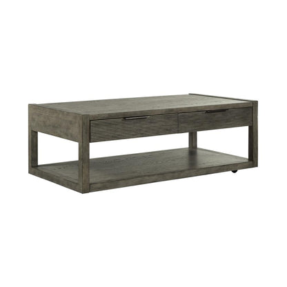 Cocktail Table Contemporary, Grey in Dusty Taupe Finish