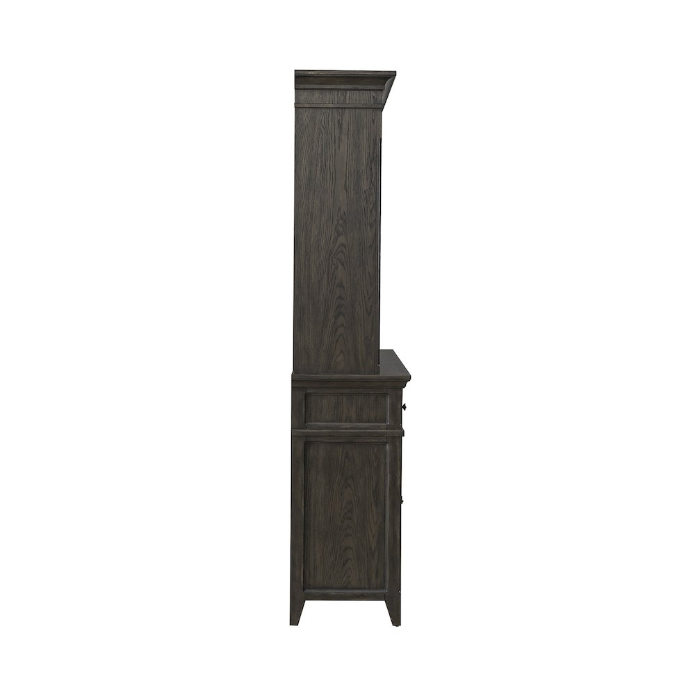 Hutch & Buffet in Rubberwood Solids & Split Heart White Oak Veneers