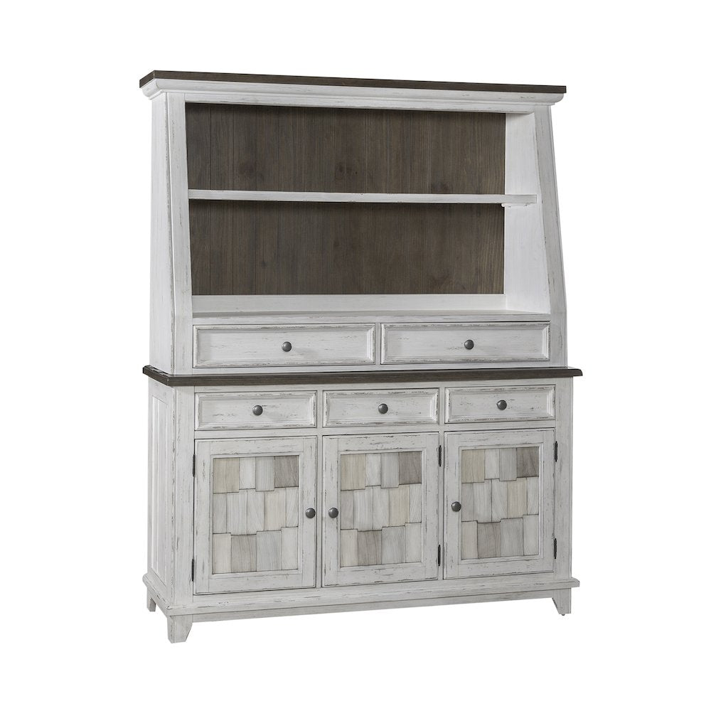Server & Hutch in Pine Solids & Veneers