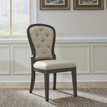 Uph Tufted Back Side Chair - Black