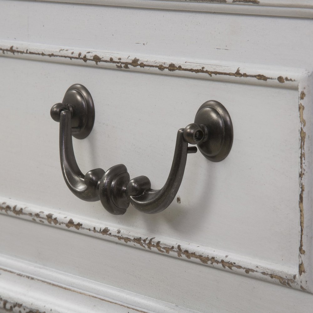 King California Panel Bed, Dresser & Mirror