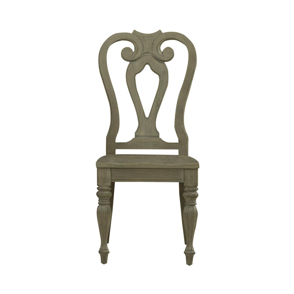 Magnolia Manor Splat Back Side Chair (RTA) - Set of 2 in Weathered Bisque