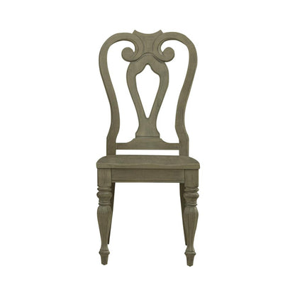 Magnolia Manor Splat Back Side Chair (RTA) - Set of 2 in Weathered Bisque