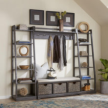 Mill Creek Wall Unit Rubberwood Solids w/ Split Heart White Oak Veneers