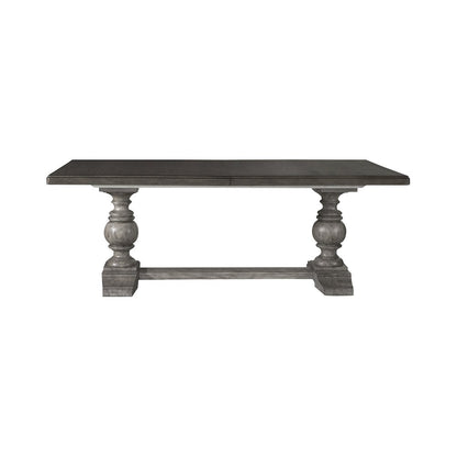 River Place Trestle Table Set in Pine Solids & Veneers
