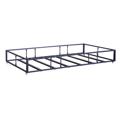Vintage Series Twin Metal Trundle - Navy in Distressed Metal