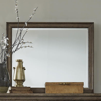 Landscape Mirror Traditional Multi in Dusty Taupe