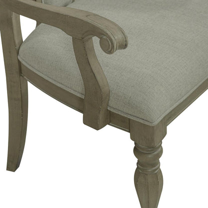 Magnolia Manor Splat Back Arm Chair (RTA) - Set of 2 in Weathered Bisque