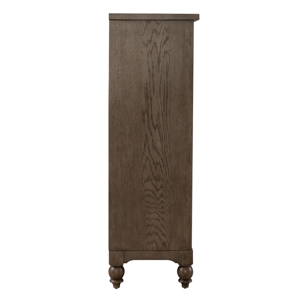 Americana Farmhouse 5 Drawer Chest in Dusty Taupe