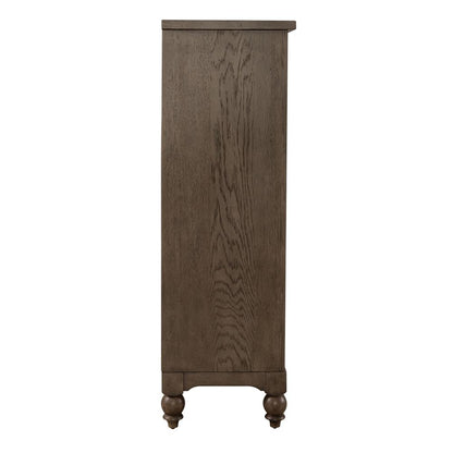 Americana Farmhouse 5 Drawer Chest in Dusty Taupe