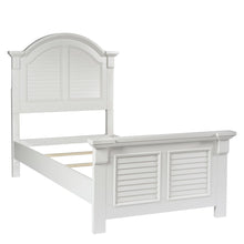 Twin Panel Bed, Dresser & Mirror in Pine Solids with Painted MDF & Wood Products