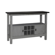 Server Transitional Grey in Smokey Grey Finish w/ Carbon Grey Tops