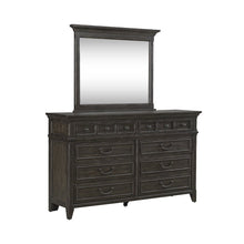 Dresser & Mirror in Rubberwood Solids & Split Heart White Oak Veneers