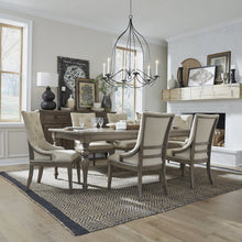 7 Piece Leg Table Set in Poplar & Rubberwood Solids w/ White Oak Veneers