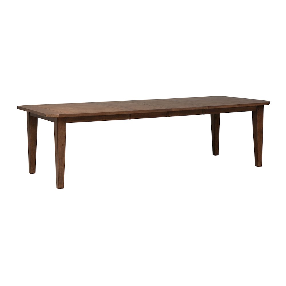 5 Piece Rectangular Table Set in Rubberwood Solids & White Oak Veneers