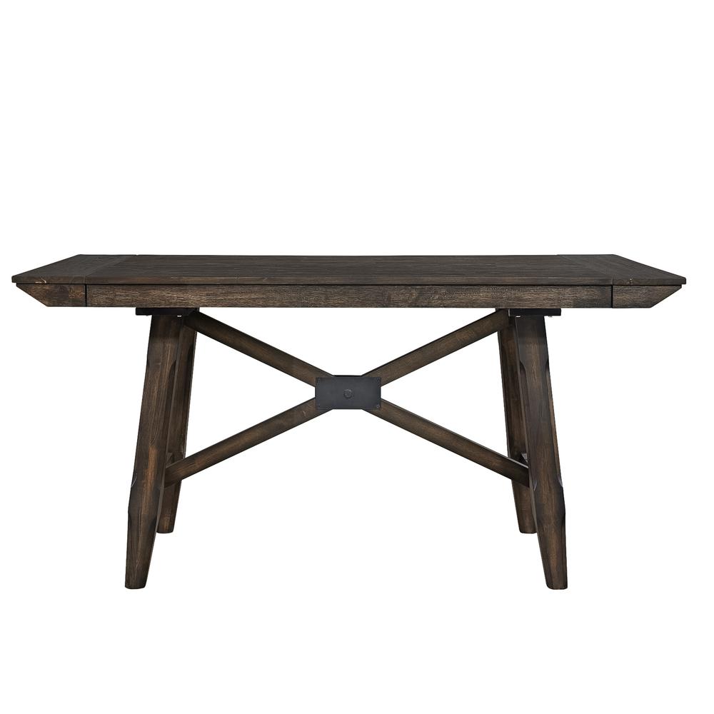 Double Bridge Gathering Table Set in Dark Chestnut