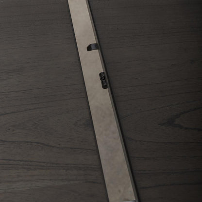 Brook Bay Trestle Table Set - Textured White w/ Carbon Gray Tops in White