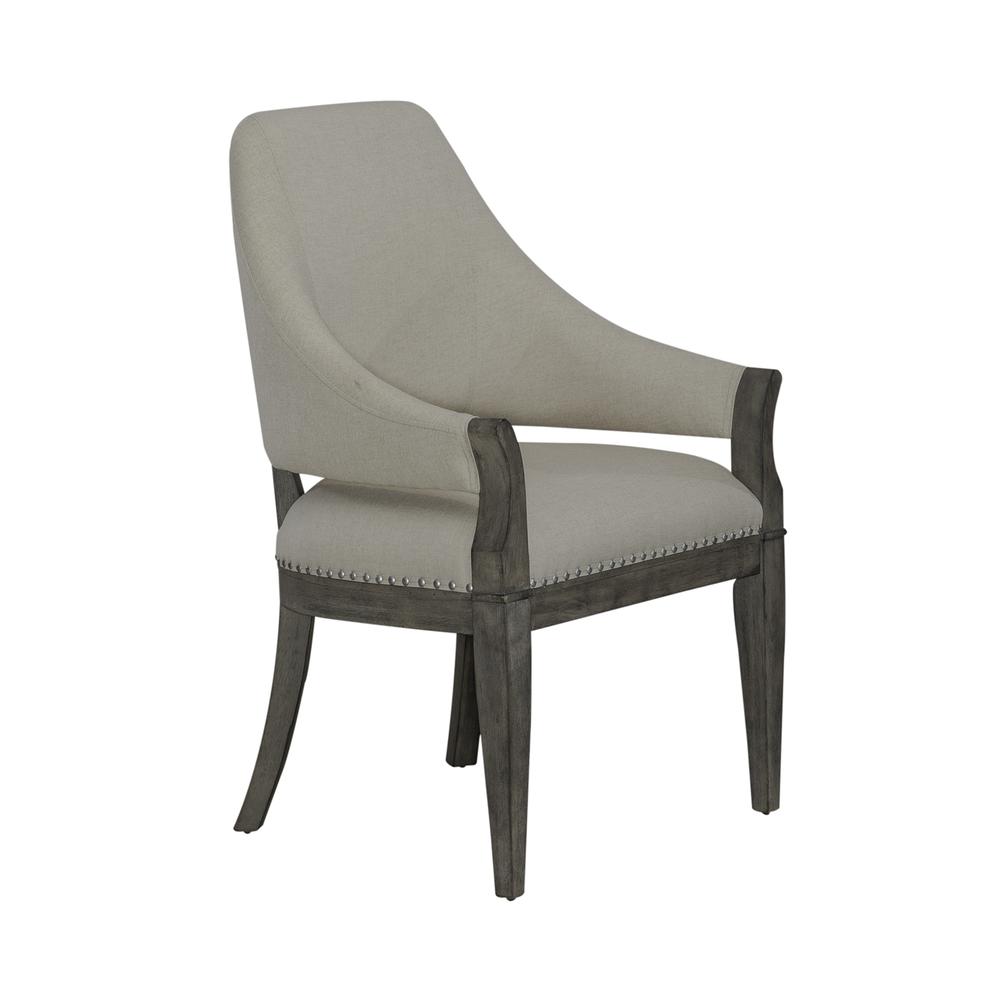 Uph Arm Chair (RTA) Traditional Brown in Havana Brown Finish