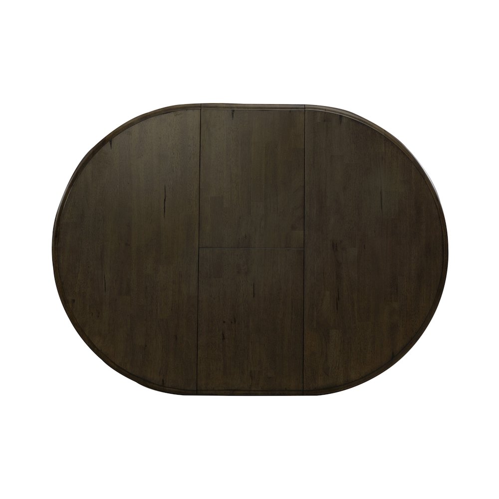 Pedestal Table Set- Black in Rubberwood Solids