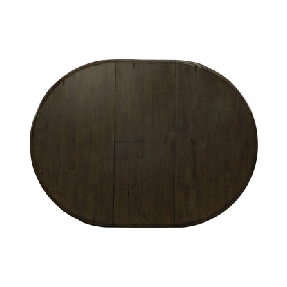 Pedestal Table Set- Black in Rubberwood Solids