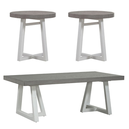 Palmetto Heights 3 Piece Set (1-Cocktail 2-End Tables)