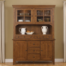 Hutch & Buffet in Rubberwood Solids & White Oak Veneers