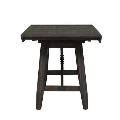 Double Bridge Gathering Table Set in Dark Chestnut