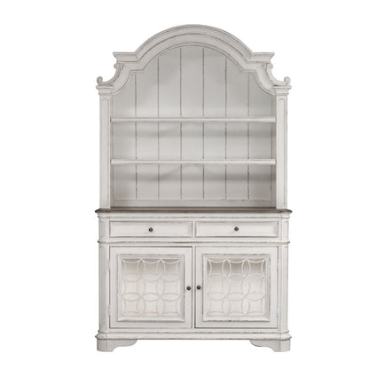 Hutch & Buffet in Rubberwood Solids w/ White Oak & Birch Veneers